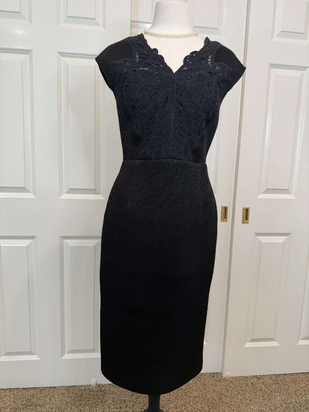 TED BAKER Women's "TAMRA" MESH LACE DETAIL DRESS SIZE "3"